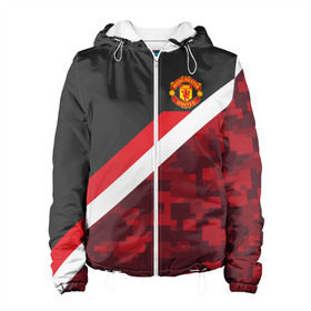 Женская куртка 3D с принтом Manchester United Sport Camo , ткань верха — 100% полиэстер, подклад — флис | прямой крой, подол и капюшон оформлены резинкой с фиксаторами, два кармана без застежек по бокам, один большой потайной карман на груди. Карман на груди застегивается на липучку | emirates | fc | manchester united | абстракция | геометрия | зож | клуб | линии | манчестер юнайтед | модные | мяч | россии | спорт | спортивные | стиль | тренды | футбол | футбольный клуб | экстрим | эмблема