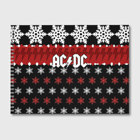 Альбом для рисования с принтом Праздничный AC/DC , 100% бумага
 | матовая бумага, плотность 200 мг. | ac dc | acdc | for those about to ro | австралийская | ангус янг | блюз рок | головы | группа | знак | красный | крис слэйд | музыканты | надпись | новогодний | новый год | певцы | праздник | рождество | рок | рок н ролл