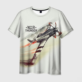 Мужская футболка 3D с принтом War Thunder , 100% полиэфир | прямой крой, круглый вырез горловины, длина до линии бедер | war thunder | гром войны