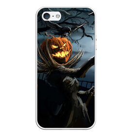 Чехол для iPhone 5/5S матовый с принтом Jack , Силикон | Область печати: задняя сторона чехла, без боковых панелей | halloween | pumpkin | witch | ведьма | демон | кот | тыква | хэллоуин | череп