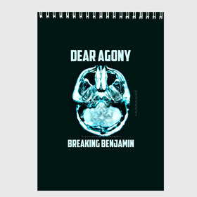 Скетчбук с принтом Dear Agony Breaking Benjamin , 100% бумага
 | 48 листов, плотность листов — 100 г/м2, плотность картонной обложки — 250 г/м2. Листы скреплены сверху удобной пружинной спиралью | benjamin | breaking | альтернативная | альтернативный | американская | бенджамин | бернли | брейкинг | группа | метал | музыка | ню | нюметал | песни | постгранж | рок | хард | хардрок