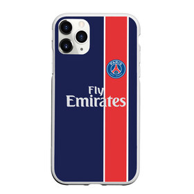 Чехол для iPhone 11 Pro матовый с принтом PSG 2018 Original #1 , Силикон |  | fc | fly emirates | paris | psg | лого | париж | псж | спорт | спортивные | фк | футбольный клуб