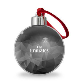 Ёлочный шар с принтом PSG 2018 Original #5 , Пластик | Диаметр: 77 мм | fc | fly emirates | paris | psg | лого | париж | псж | спорт | спортивные | фк | футбольный клуб