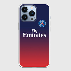 Чехол для iPhone 13 Pro с принтом PSG SPORT ORIGINAL GRADIENT   ПСЖ ,  |  | Тематика изображения на принте: fc | fly emirates | paris | psg | лого | париж | псж | спорт | спортивные | фк | футбольный клуб