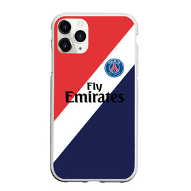 Чехол для iPhone 11 Pro матовый с принтом PSG 2018 Original #14 , Силикон |  | fc | fly emirates | paris | psg | лого | париж | псж | спорт | спортивные | фк | футбольный клуб