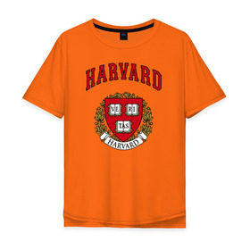 Мужская футболка хлопок Oversize с принтом Harvard university , 100% хлопок | свободный крой, круглый ворот, “спинка” длиннее передней части | вуз | гарвард | герб | лига плюща | массачусетс | престижный | сша | университет