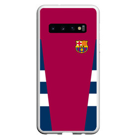 Чехол для Samsung Galaxy S10 с принтом FC Barcelona 2018 Vintage , Силикон | Область печати: задняя сторона чехла, без боковых панелей | Тематика изображения на принте: fc | fc barcelona | fcb | fly emirates | ronaldo | абстракция | барселона | геометрия | зож | клуб | линии | месси | модные | мяч | реал мадрид | спорт | спортивные | тренды | футбол | футбольный клуб | эмблема