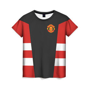 Женская футболка 3D с принтом Manchester United Vintage 2018 , 100% полиэфир ( синтетическое хлопкоподобное полотно) | прямой крой, круглый вырез горловины, длина до линии бедер | emirates | fc | manchester united | абстракция | геометрия | зож | клуб | линии | манчестер юнайтед | модные | мяч | россии | спорт | спортивные | стиль | тренды | футбол | футбольный клуб | экстрим | эмблема