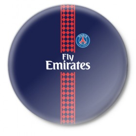 Значок с принтом PSG 2018 Original #19 ,  металл | круглая форма, металлическая застежка в виде булавки | Тематика изображения на принте: fc | fly emirates | paris | psg | лого | париж | псж | спорт | спортивные | фк | футбольный клуб