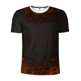 Мужская футболка 3D спортивная с принтом Таинство и осень , 100% полиэстер с улучшенными характеристиками | приталенный силуэт, круглая горловина, широкие плечи, сужается к линии бедра | 