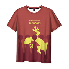 Мужская футболка 3D с принтом The Doors , 100% полиэфир | прямой крой, круглый вырез горловины, длина до линии бедер | 