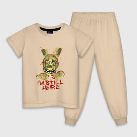 Детская пижама хлопок с принтом Five Nights At Freddys , 100% хлопок |  брюки и футболка прямого кроя, без карманов, на брюках мягкая резинка на поясе и по низу штанин
 | Тематика изображения на принте: five nights at freddys