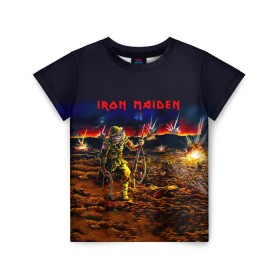 Детская футболка 3D с принтом Боец Iron Maiden , 100% гипоаллергенный полиэфир | прямой крой, круглый вырез горловины, длина до линии бедер, чуть спущенное плечо, ткань немного тянется | iron maiden | адриан смит | айрон мейден | война | группа | дэйв мюррей | железная дева | ирон майден | метал | мрачный | музыка | песни | рок | солдат | стив харрис | тяжелый | хеви | хевиметал