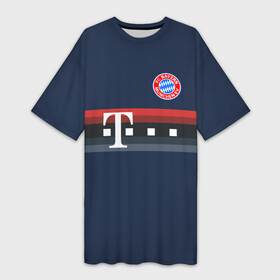 Платье-футболка 3D с принтом FC Bayern 2018 Original 5 ,  |  | bayern | fly fc | бавария | спорт | футбольный клуб