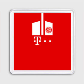 Магнит 55*55 с принтом FC Bayern 2018 Original #6 , Пластик | Размер: 65*65 мм; Размер печати: 55*55 мм | 