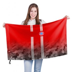 Флаг 3D с принтом FC Bayern 2018 Original #7 , 100% полиэстер | плотность ткани — 95 г/м2, размер — 67 х 109 см. Принт наносится с одной стороны | bayern | fly fc | бавария | спорт | футбольный клуб