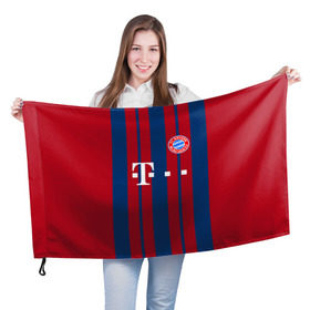 Флаг 3D с принтом FC Bayern 2018 Original #8 , 100% полиэстер | плотность ткани — 95 г/м2, размер — 67 х 109 см. Принт наносится с одной стороны | bayern | fly fc | бавария | спорт | футбольный клуб