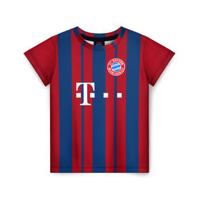 Детская футболка 3D с принтом FC Bayern 2018 Original #8 , 100% гипоаллергенный полиэфир | прямой крой, круглый вырез горловины, длина до линии бедер, чуть спущенное плечо, ткань немного тянется | bayern | fly fc | бавария | спорт | футбольный клуб