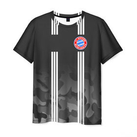 Мужская футболка 3D с принтом FC Bayern 2018 Original #2 , 100% полиэфир | прямой крой, круглый вырез горловины, длина до линии бедер | 