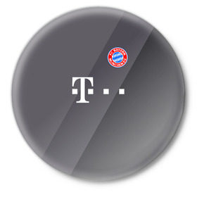 Значок с принтом FC Bayern 2018 Original #3 ,  металл | круглая форма, металлическая застежка в виде булавки | bayern | fly fc | бавария | спорт | футбольный клуб