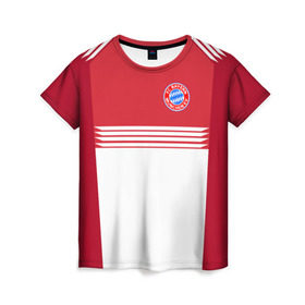 Женская футболка 3D с принтом FC Bayern 2018 Original #11 , 100% полиэфир ( синтетическое хлопкоподобное полотно) | прямой крой, круглый вырез горловины, длина до линии бедер | 