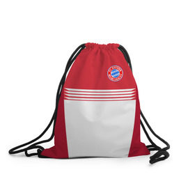 Рюкзак-мешок 3D с принтом FC Bayern 2018 Original #11 , 100% полиэстер | плотность ткани — 200 г/м2, размер — 35 х 45 см; лямки — толстые шнурки, застежка на шнуровке, без карманов и подкладки | Тематика изображения на принте: 