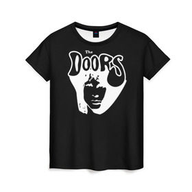 Женская футболка 3D с принтом The Doors , 100% полиэфир ( синтетическое хлопкоподобное полотно) | прямой крой, круглый вырез горловины, длина до линии бедер | the doors | денсмор | джим моррисон | кригер | манзарек | роберт алан | рэй