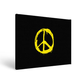 Холст прямоугольный с принтом Peace , 100% ПВХ |  | peace | vppdgryphon | арт | краска | мирный | миролюбивый | пацифик | прикольные | хиппи | цветные