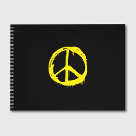 Альбом для рисования с принтом Peace , 100% бумага
 | матовая бумага, плотность 200 мг. | peace | vppdgryphon | арт | краска | мирный | миролюбивый | пацифик | прикольные | хиппи | цветные