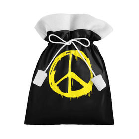 Подарочный 3D мешок с принтом Peace , 100% полиэстер | Размер: 29*39 см | peace | vppdgryphon | арт | краска | мирный | миролюбивый | пацифик | прикольные | хиппи | цветные