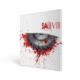 Холст квадратный с принтом The SAW VIII , 100% ПВХ |  | jigsaw | джон крамер | триллер