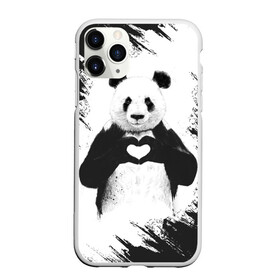 Чехол для iPhone 11 Pro матовый с принтом Panda love , Силикон |  | Тематика изображения на принте: 14 февраля | love | panda | panda love | день святого валентина | любовь | панда