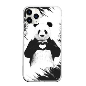 Чехол для iPhone 11 Pro Max матовый с принтом Panda love , Силикон |  | Тематика изображения на принте: 14 февраля | love | panda | panda love | день святого валентина | любовь | панда