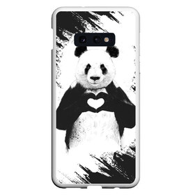Чехол для Samsung S10E с принтом Panda love , Силикон | Область печати: задняя сторона чехла, без боковых панелей | Тематика изображения на принте: 14 февраля | love | panda | panda love | день святого валентина | любовь | панда