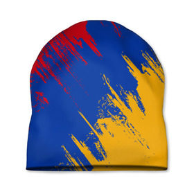 Шапка 3D с принтом Флаг Армении , 100% полиэстер | универсальный размер, печать по всей поверхности изделия | армения | флаг | флаг армении