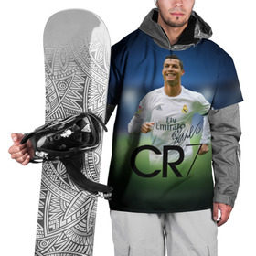 Накидка на куртку 3D с принтом Криштиану Роналду #3 , 100% полиэстер |  | cristiano ronaldo | fifa | madrid | portugal | real | respect | uefa | автограф | игрок | криштиану | лучший | мадрид | мира | португалия | реал | роналду | сборная | футбол