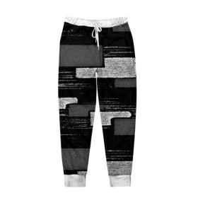 Мужские брюки 3D с принтом abstraction texture , 100% полиэстер | манжеты по низу, эластичный пояс регулируется шнурком, по бокам два кармана без застежек, внутренняя часть кармана из мелкой сетки | 