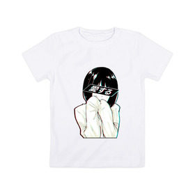 Детская футболка хлопок с принтом LOVE (Japanese) , 100% хлопок | круглый вырез горловины, полуприлегающий силуэт, длина до линии бедер | люблю
