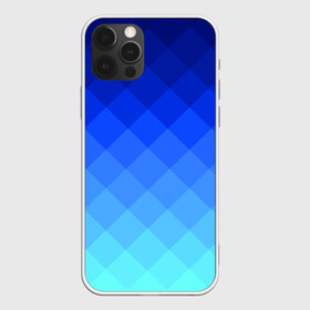 Чехол для iPhone 12 Pro с принтом Blue geometria , силикон | область печати: задняя сторона чехла, без боковых панелей | blue | geometria | абстракция | бирюза | бирюзовый | геометрия | куб | синий