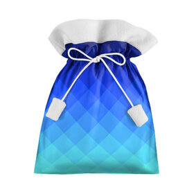 Подарочный 3D мешок с принтом Blue geometria , 100% полиэстер | Размер: 29*39 см | blue | geometria | абстракция | бирюза | бирюзовый | геометрия | куб | синий
