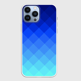 Чехол для iPhone 13 Pro Max с принтом Blue geometria ,  |  | blue | geometria | абстракция | бирюза | бирюзовый | геометрия | куб | синий