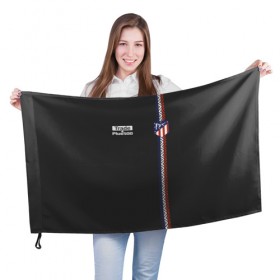 Флаг 3D с принтом Atletico Madrid Original #4 , 100% полиэстер | плотность ткани — 95 г/м2, размер — 67 х 109 см. Принт наносится с одной стороны | атлетико мадрид | эмблема