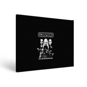 Холст прямоугольный с принтом Группа Scorpions , 100% ПВХ |  | Тематика изображения на принте: scorpions | группа | скорпионс | хард | хардрок