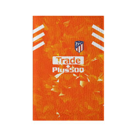 Обложка для паспорта матовая кожа с принтом Atletico Madrid Original #5 , натуральная матовая кожа | размер 19,3 х 13,7 см; прозрачные пластиковые крепления | атлетико мадрид | полосы | эмблема