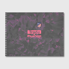 Альбом для рисования с принтом Atletico Madrid Original #8 , 100% бумага
 | матовая бумага, плотность 200 мг. | атлетико мадрид | полигоны | эмблема