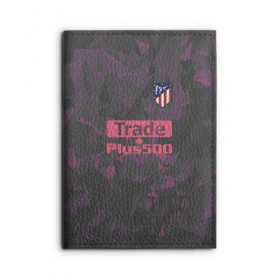 Обложка для автодокументов с принтом Atletico Madrid Original #8 , натуральная кожа |  размер 19,9*13 см; внутри 4 больших “конверта” для документов и один маленький отдел — туда идеально встанут права | Тематика изображения на принте: атлетико мадрид | полигоны | эмблема