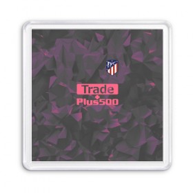 Магнит 55*55 с принтом Atletico Madrid Original #8 , Пластик | Размер: 65*65 мм; Размер печати: 55*55 мм | Тематика изображения на принте: атлетико мадрид | полигоны | эмблема