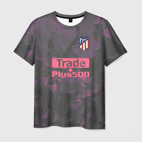Мужская футболка 3D с принтом Atletico Madrid Original #8 , 100% полиэфир | прямой крой, круглый вырез горловины, длина до линии бедер | Тематика изображения на принте: атлетико мадрид | полигоны | эмблема