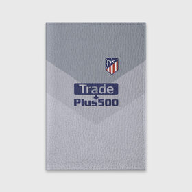 Обложка для паспорта матовая кожа с принтом Atletico Madrid Original #9 , натуральная матовая кожа | размер 19,3 х 13,7 см; прозрачные пластиковые крепления | Тематика изображения на принте: 