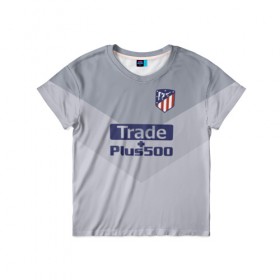 Детская футболка 3D с принтом Atletico Madrid Original #9 , 100% гипоаллергенный полиэфир | прямой крой, круглый вырез горловины, длина до линии бедер, чуть спущенное плечо, ткань немного тянется | 
